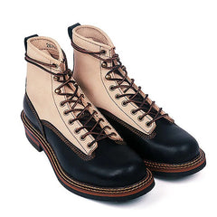 Vintage Boots For Men Winter Shoes Genuine Leather Military Boots