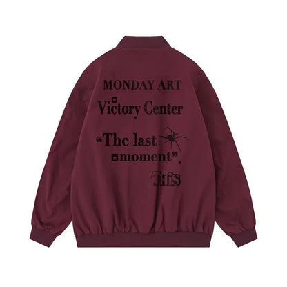 Men's Aviator Jackets 2024 Autumn Couple's Matching Jacket Hip-hop Streetwear