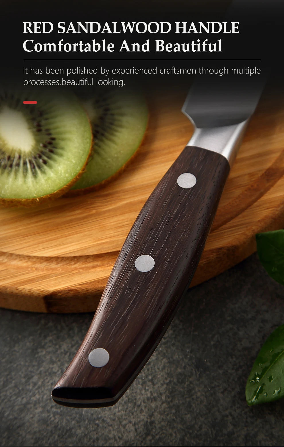 Professional Full 7 PCS Knife Set German 1.4116 Stainless Steel Kitchen Knives Sets