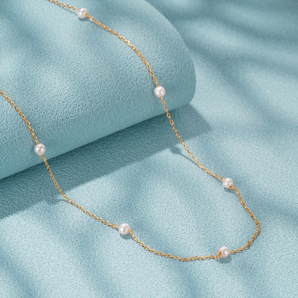 Aide 925 Sterling Silver Necklaces Charms for Women Crystal Cross Clavicle Collar Chain Simple Choker Necklace Accessories Gift