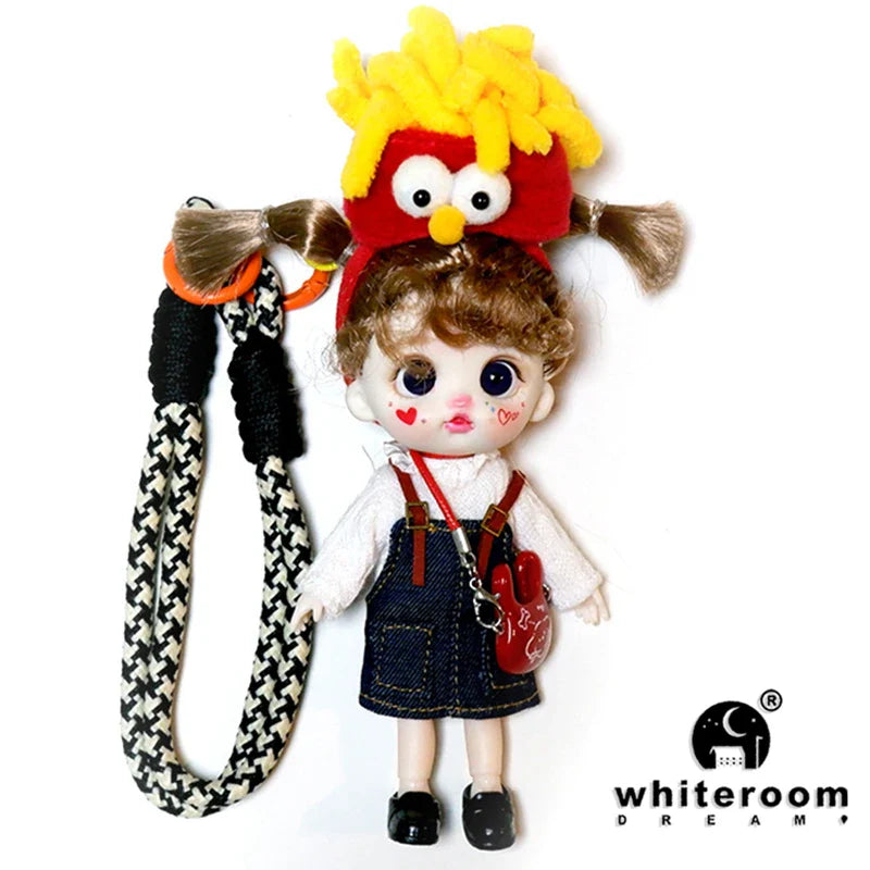 bjd doll Dolls for girls Labbu doll pocket mini blyth girl Doll Barbi cry Baby Rainbow Ball jointed doll Mobile phone Decoration