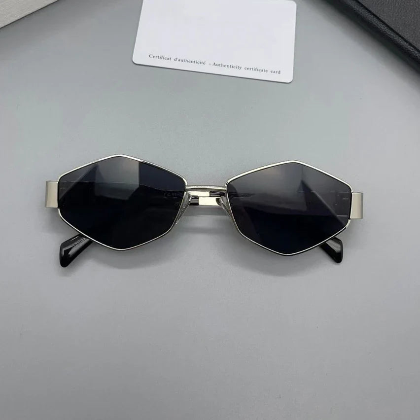 Vintage Special-Shaped Sunglasses Women Men Square Sun Glasses Female Retro Polygon Sunglasses for Male Eyeglass Eyewear