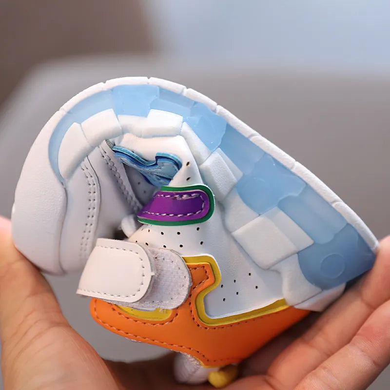 Girls Boys Sports Shoes Baby Shoes Toddler Non-slip Sneakers Casual Soft Shoes