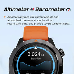 NORTH EDGE X-TREK 2 GPS Sports Smart Watch 1.43'' Amoled Screen 3ATM Waterproof AOD Smart Watch Bluetooth Call Altitude Compass