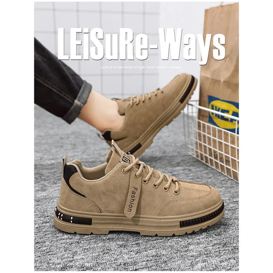 New Breathable Work Safety Shoes Trendy Versatile Comfortable Eva Insoles Rubber Upper shoes for men  sneakers men