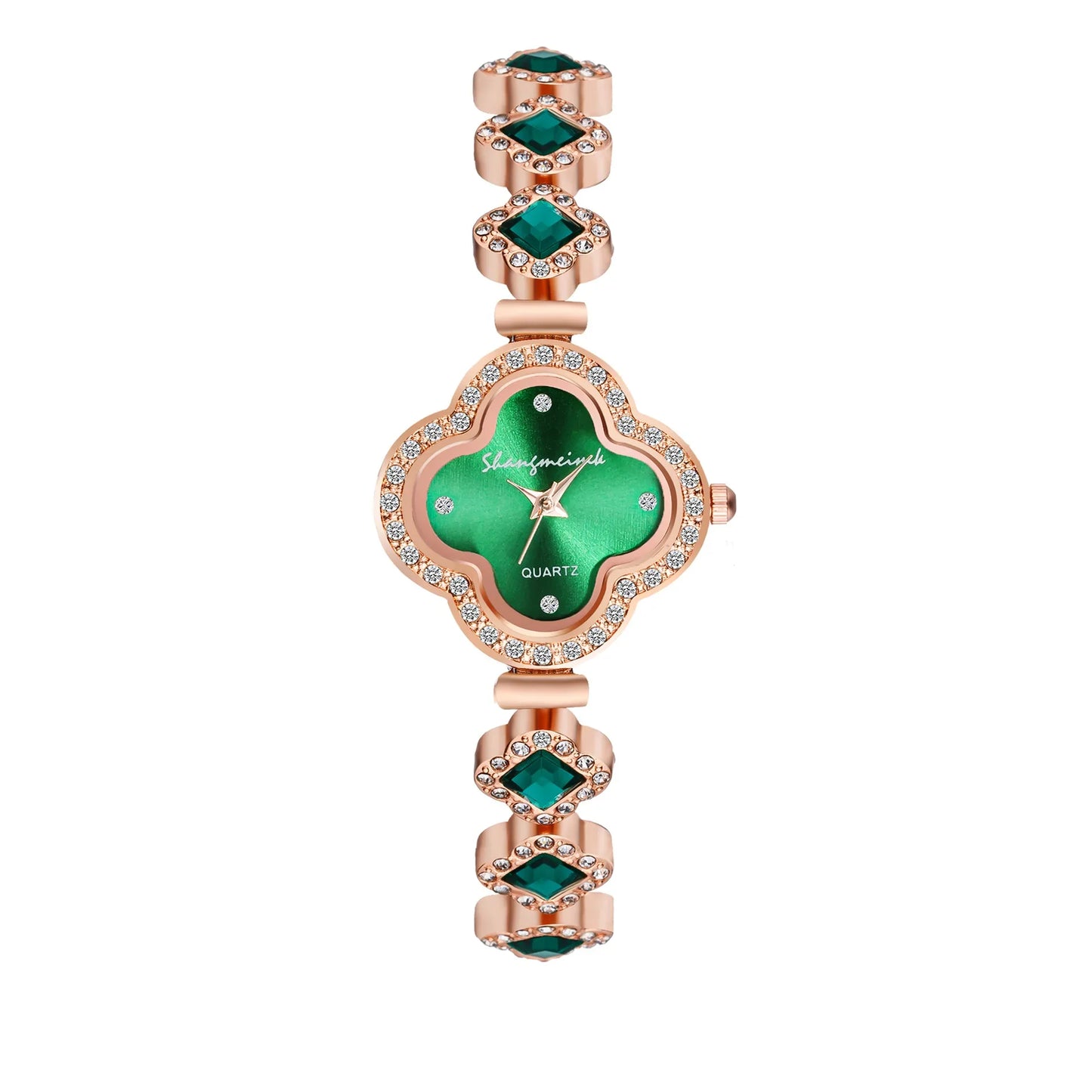 LByzHan Women Watch Vintage  Set Diamond es Small Green   Wrist  No Box