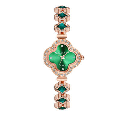 LByzHan Women Watch Vintage  Set Diamond es Small Green   Wrist  No Box
