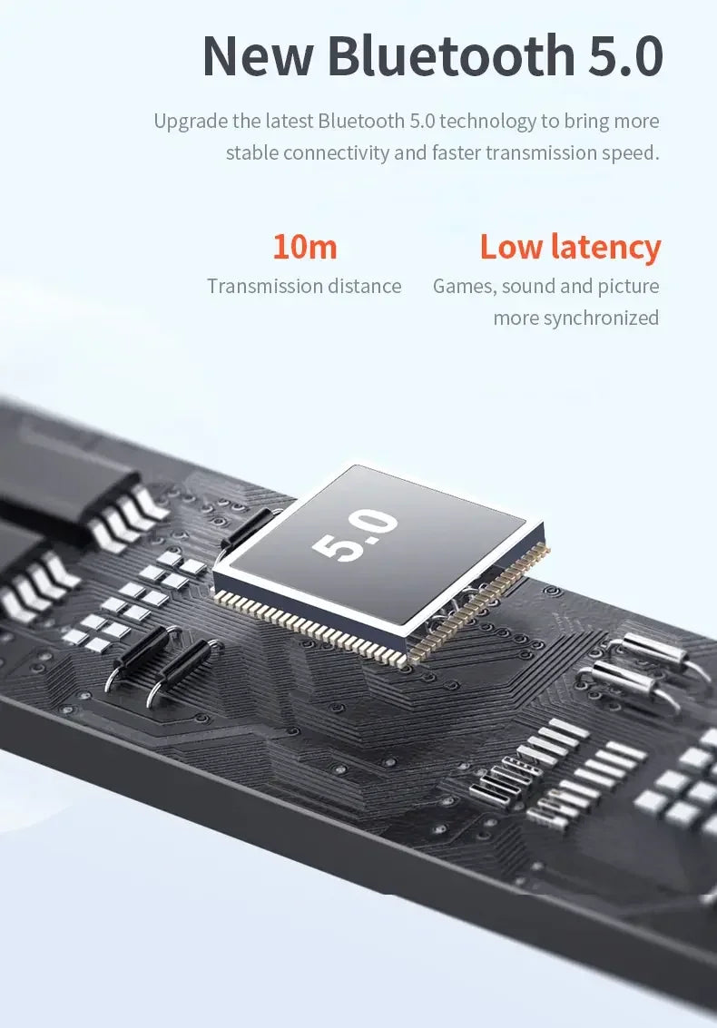 Original LP40 NEW Bluetooth V5.0 Earphones IPX4 Waterproof With Semi-in-ear Design Sport Headphones Low Latency Music Earbuds