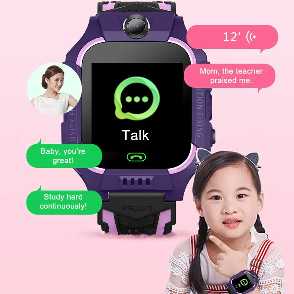 Lenovo Smart Watch Kids 4G Sim Card 2G Internet SOS Tracker Call Phone Voice Chat Photo Children Smartwatch Camera Boy Girl Gift