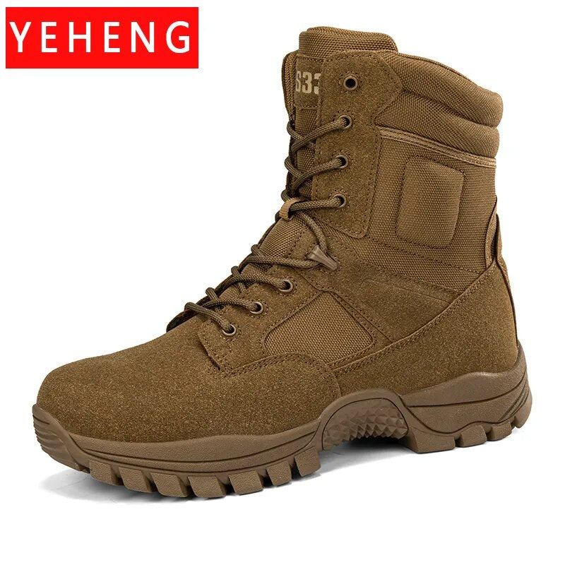 Men Military Boots Outdoor Non Slip Hiking Boots Tactical Desert Combat Ankle Boots