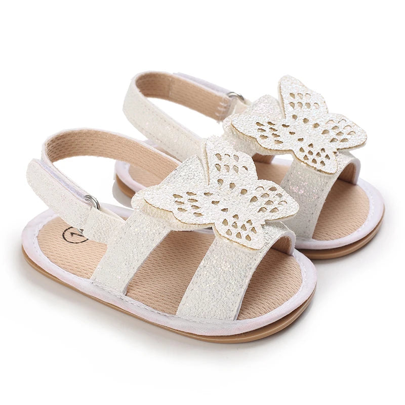 Style Baby Girls Shoes Fashion PU Bow Summer Casual Garden Sandals First Walker