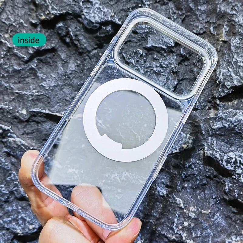 Magnetic 360 Degrees Rotating Ring Holder Case For iPhone 17 Pro Max / 17 Air