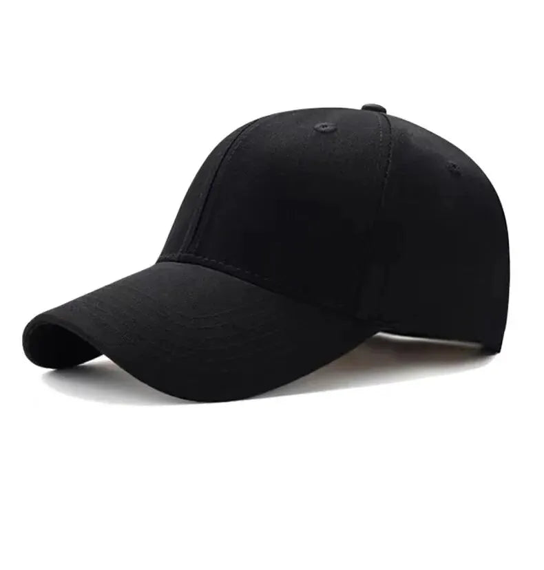 Men's and Women's Summer Baseball Cap Pure Cotton Solid Color Cap Fashion Driver Hat Sunshade Four Seasons Hat