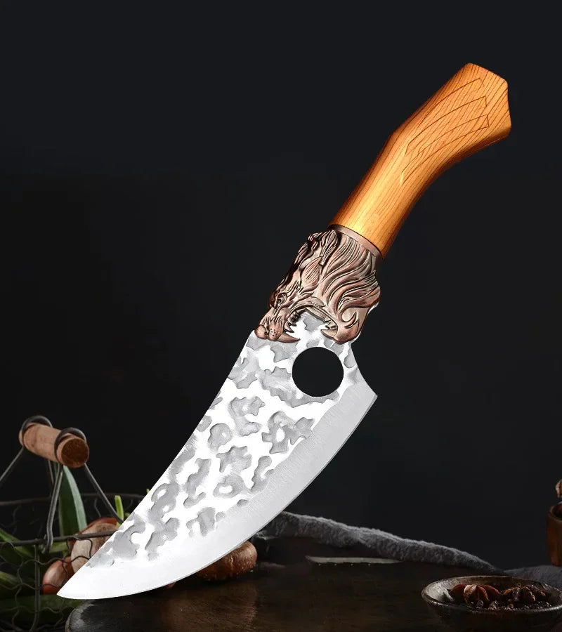 Sharp Chef Meat Cleaver Butcher Boning Knife Stainless Steel Slicing Meat Fish Fruit