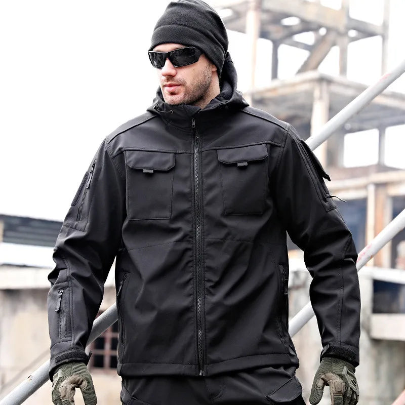 Tactical Jacket Men's Autumn and Winter Thickened Warm Charge Coat Outdoor