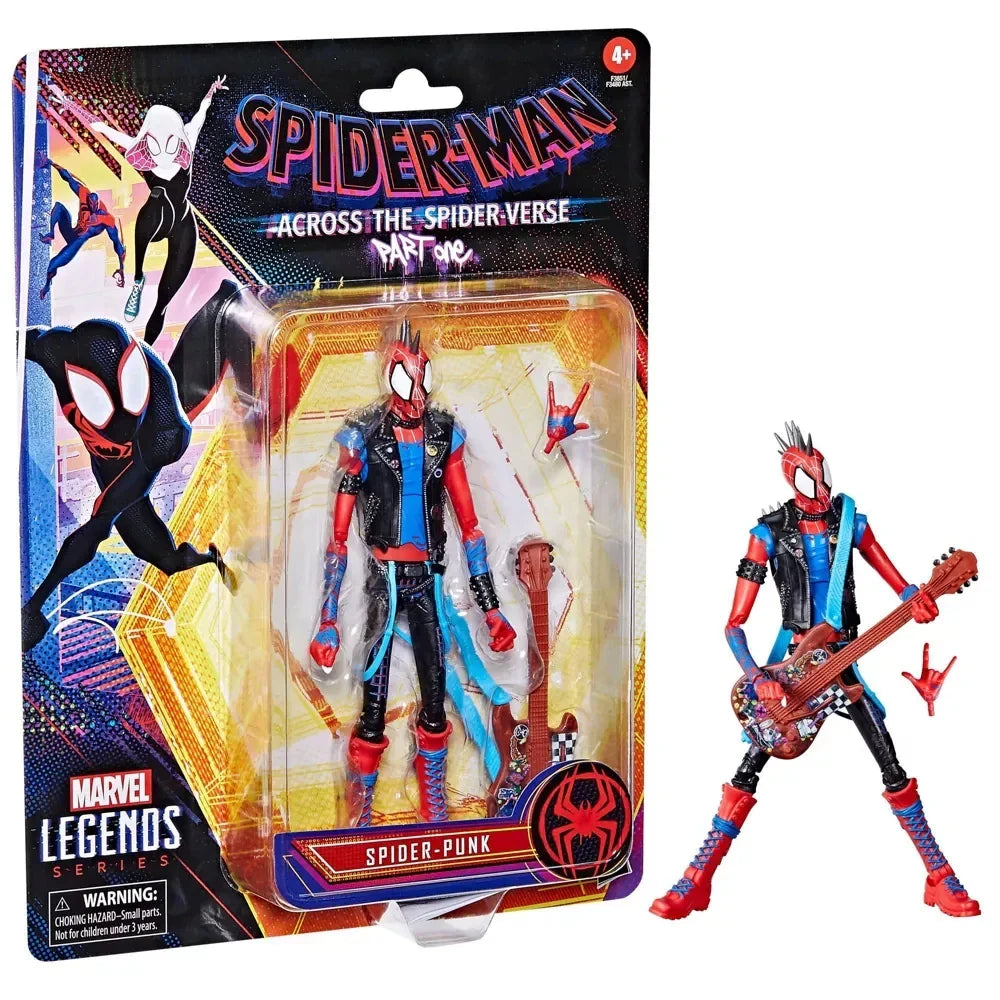 Hasbro SPIDER PUNK Spider Man Across the Spider Verse Action Figure Hobie Brown Toys Statue Model Doll kids for Toy Gift