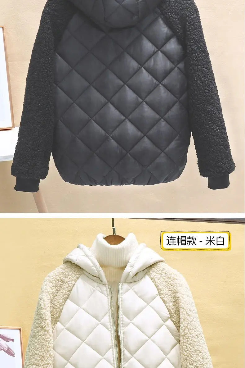 Down Cotton Jacket Female Short Coat Autumn Winter Women's Hooded Loose