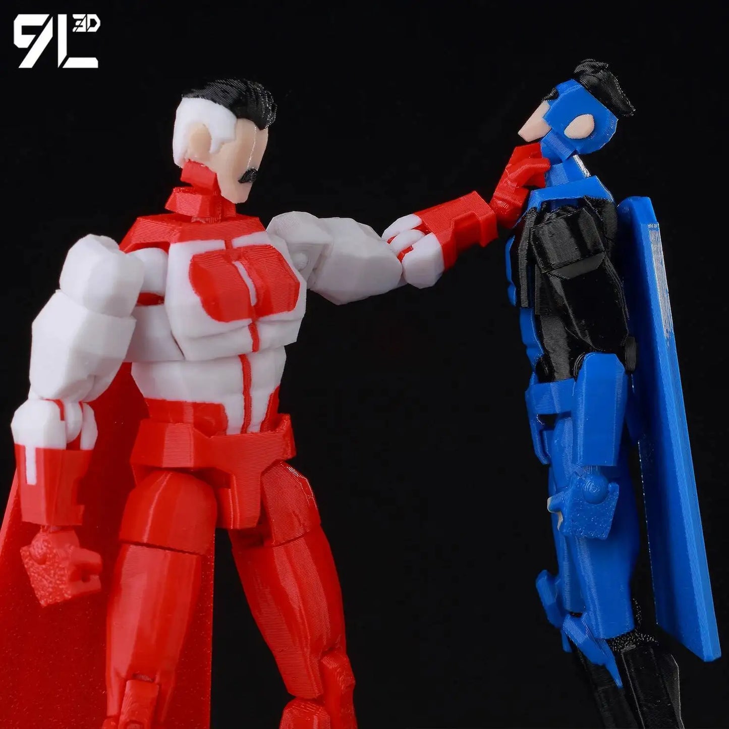 9L3D Printed Invincible Boy Lucky13 Dummy13 Conquer LEX Allen Superheroes Anime Toys Action Figures Mannequin Model Ornaments