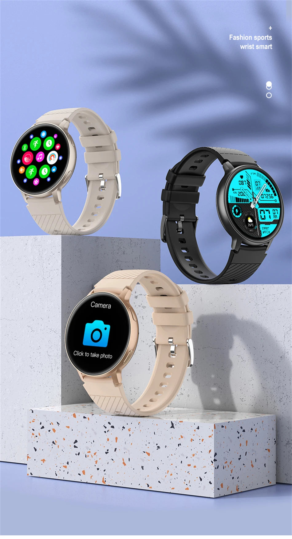 LIGE 2025 Smart Watch Women Bluetooth Call Custom Dials Watches Blood Oxygen Monitor Sport Men Smartwatch Ladies For Android IOS