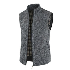 Men's Coat Fashion Warm OuterWear Vest Casual Sleeveless Jacket