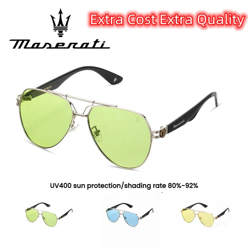 MASERATI Luxury Sunglasses High End for Men Women Polarized UV400 Driving Glasses Classic Style Premium Quality  Fashion Design