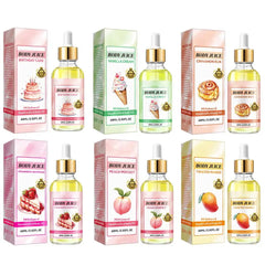 60ml Strawberry/Peachh/Mango/Cinnamon Bun/Vanilla/Birthday Cake Flavor Body Massage Oil Body Juice Oil Fragrance Massage Oil