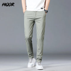 Men's Summer Pants Thin Straight Trousers For Men Cotton