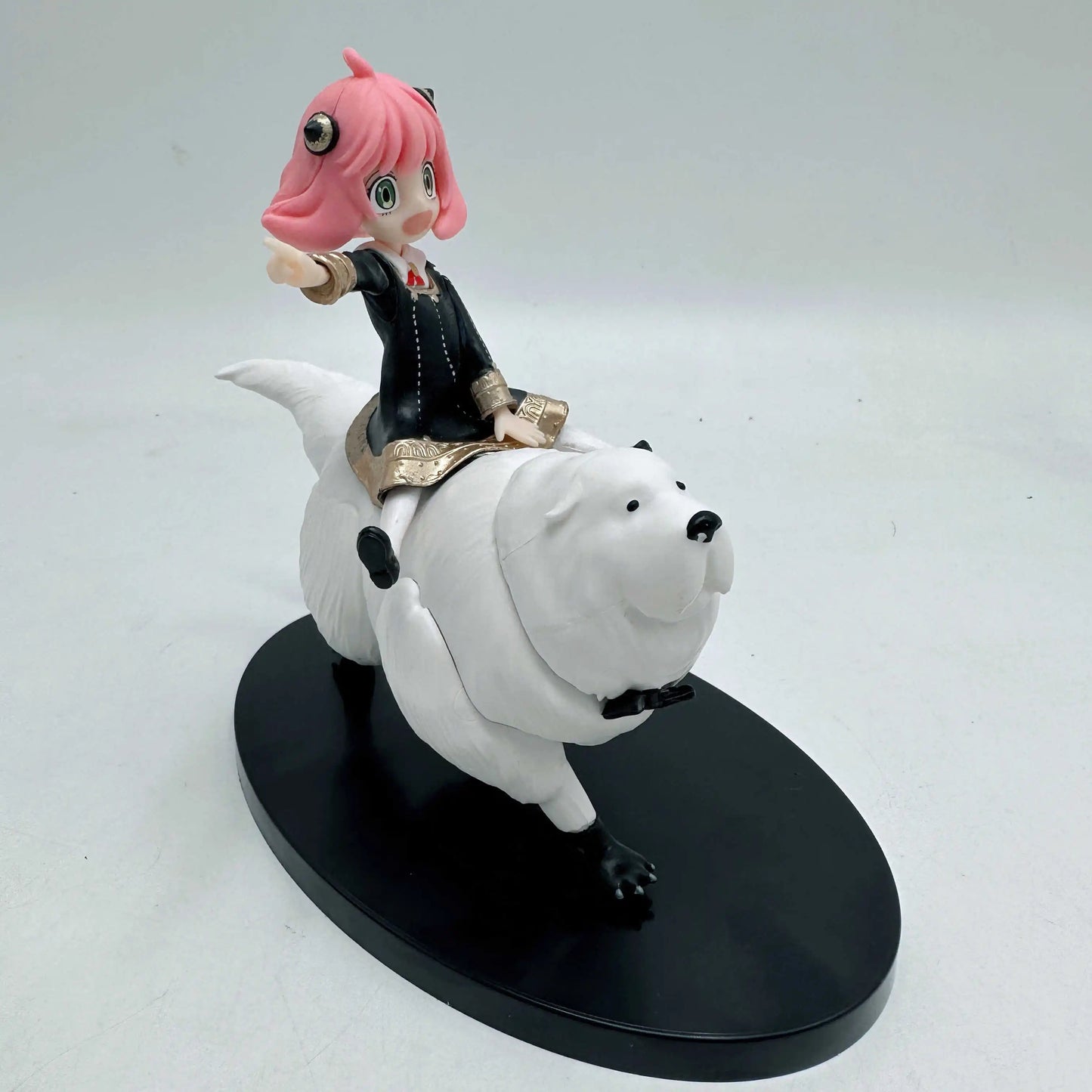 SPY×FAMILY Anya Forger Bond Forger riding posture Anime Action Figure Toys 14CM