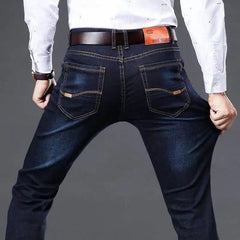 Summer Fashion Brand Clothing Slim Men Business Casual Jeans