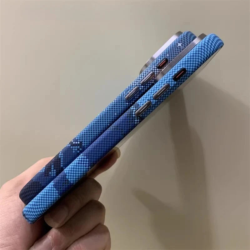 River Mountains Magnetic Phone Case for iPhone 15 16 17 Pro Max Magnets Charging Back Cover Camera Lens Protection Shell Coques