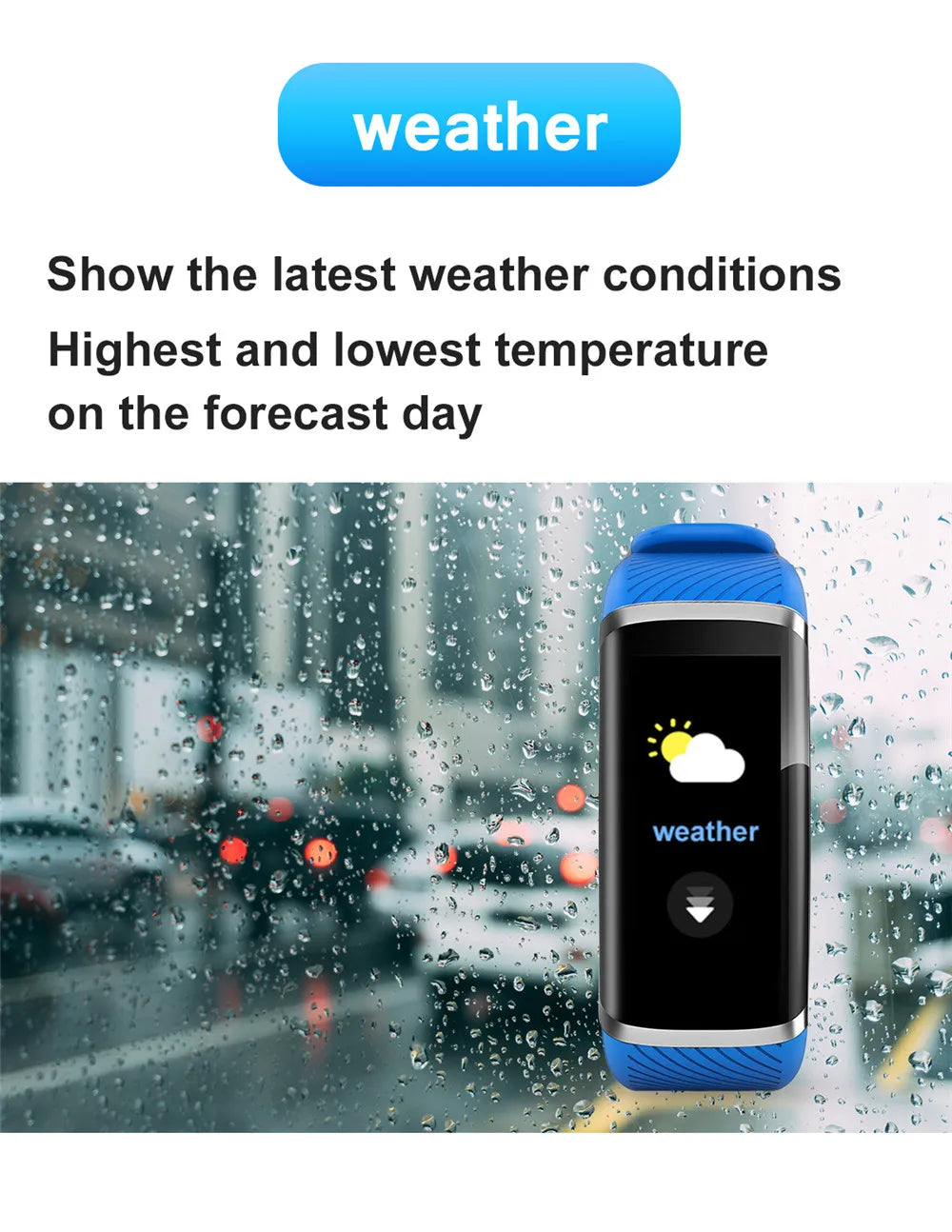 Smart Fitness Bracelet Heart Rate Blood Pressure Fitness Tracker  ForAndroid IOS Customize Wallpaper Smart Band Watch Men Women