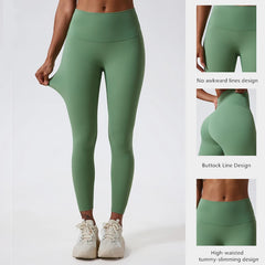 Super Soft Fabrics Yoga Pants High Waist Tights Women Push Up Sports Leggings