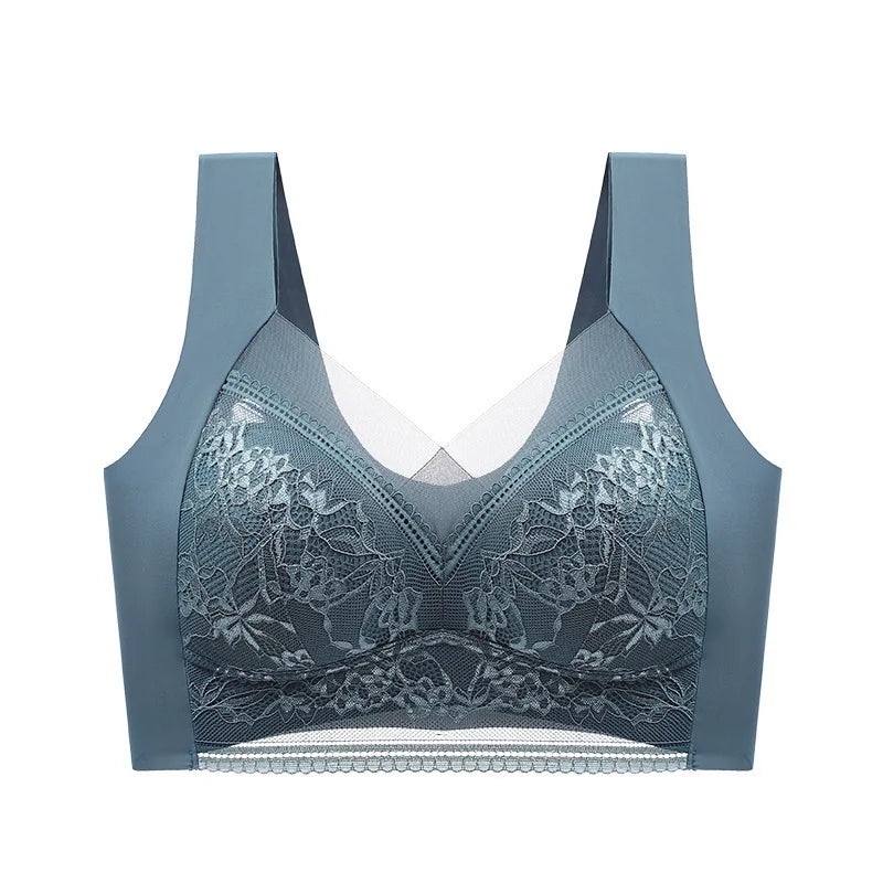 Large size lace underwear for women with big breasts no traces no wires