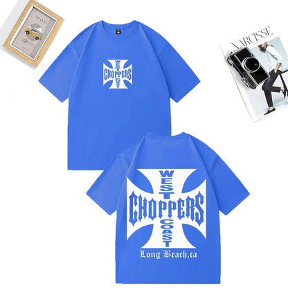 Paul Walker Shirt West Coast Choppers men T-shirt Women vintage Loose tops Cotton short sleeve Hip Hop streetwear Unisex Tshirts