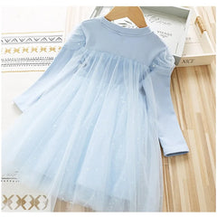 Princess Dress Girls Dress Long-sleeved For Children's Party Clothes