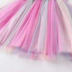 Princess Dress for Girls Kids Sleeveless Summer Dresses Children Shinny Sequins