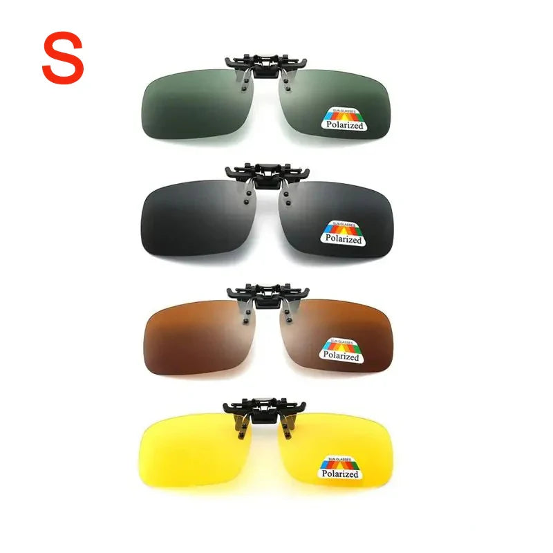 Polarized Clip Sunglasses Myopia Glasses Clip Driver Fishing Night Vision Myopia Clipon Sun Shading Eyeglasses