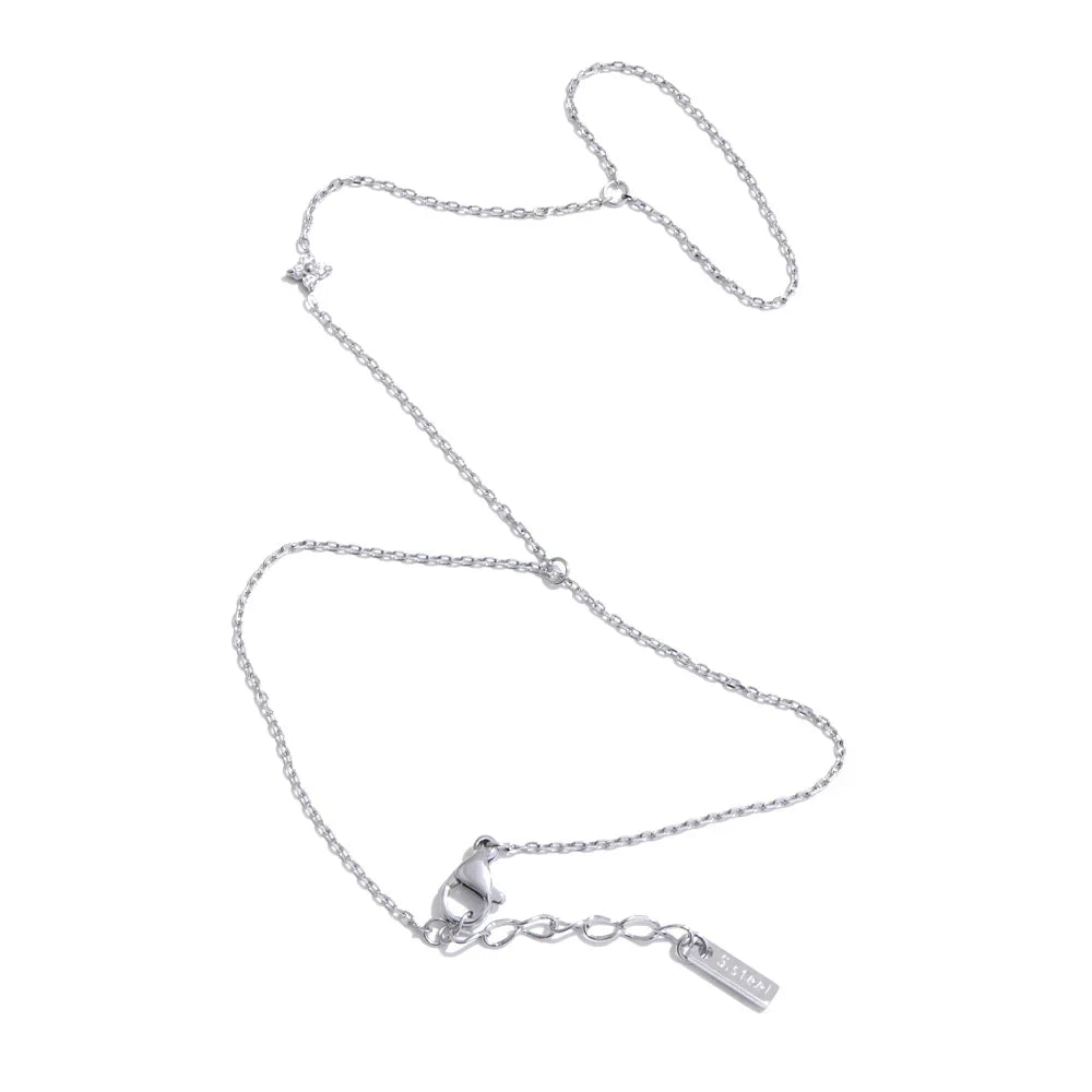 Yhpup Hot Style Zirconia Round Back of Hand Chain Finger Bracelet Bangle Stainless Steel Chic Fashion Jewelry Wholesale 2025 New