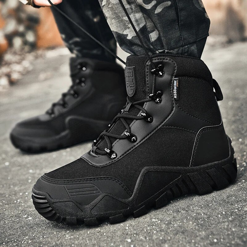 Brand Men Boots Tactical Military Boots Outdoor Hiking Boots Winter Shoes