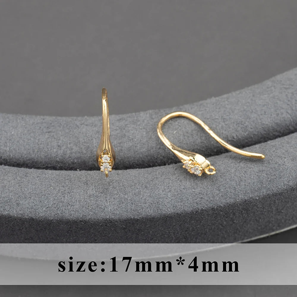 GUFEATHER,20pcs/lot,M800,jewelry accessories,pass REACH,nickel free,18k gold plated,copper,connector,diy earrings,jewelry making