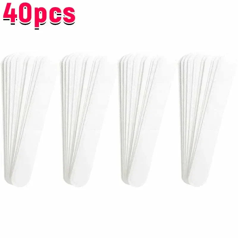 10-40pcs Women's Hat Sweat Absorber Stickers Men Anti-dirt Sports Belt Cap Rim Invisible White Tape Hat Size Reducer Liner Pads