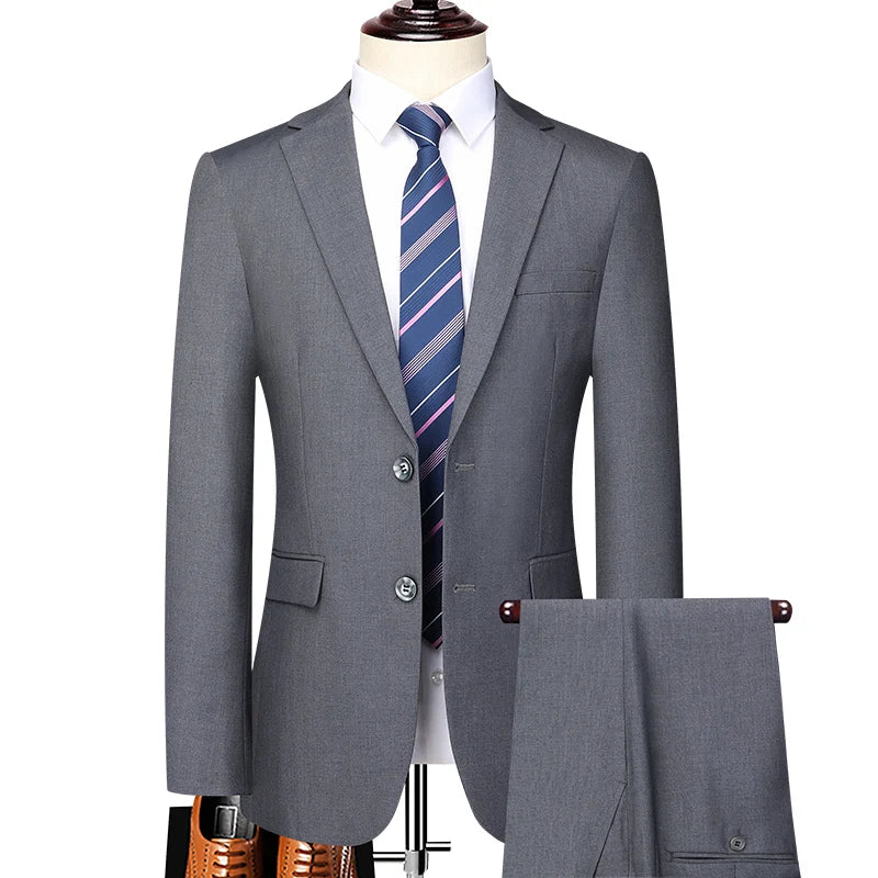 Tuxedo for Mens: Two Button Wedding Suit for Men (suit + Trousers) Fashion