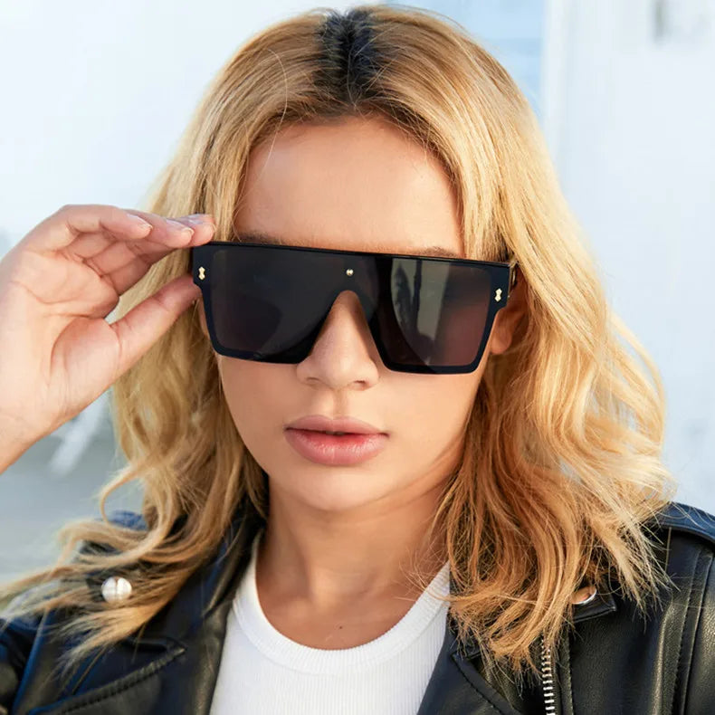 New Fashion Square Sunglasses For Women Men Oversized Frame Luxury Brand Disigner 2021 Sun Glasses UV400 Wholesale