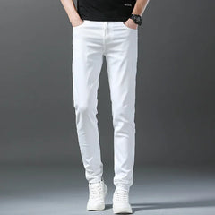 Men's Slim Jeans Straight Casual Fashion Pencil Pants Trousers