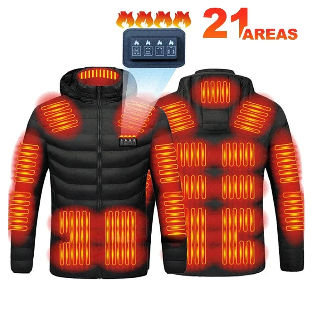 Heating Jacket Men's Winter Usb Electric Heating Coat Functional Self-Heating