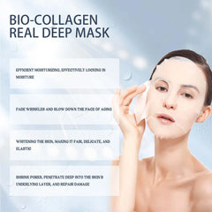 Bio Collagen Face Mask Brightening Firm Skin Barrier Repair Shrink Pores Professional Facial Moisturizer Face Mask Sheets