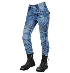 Motorcycle jeans  Womens pants high elastic motorcycle riding rider pants Racing pants