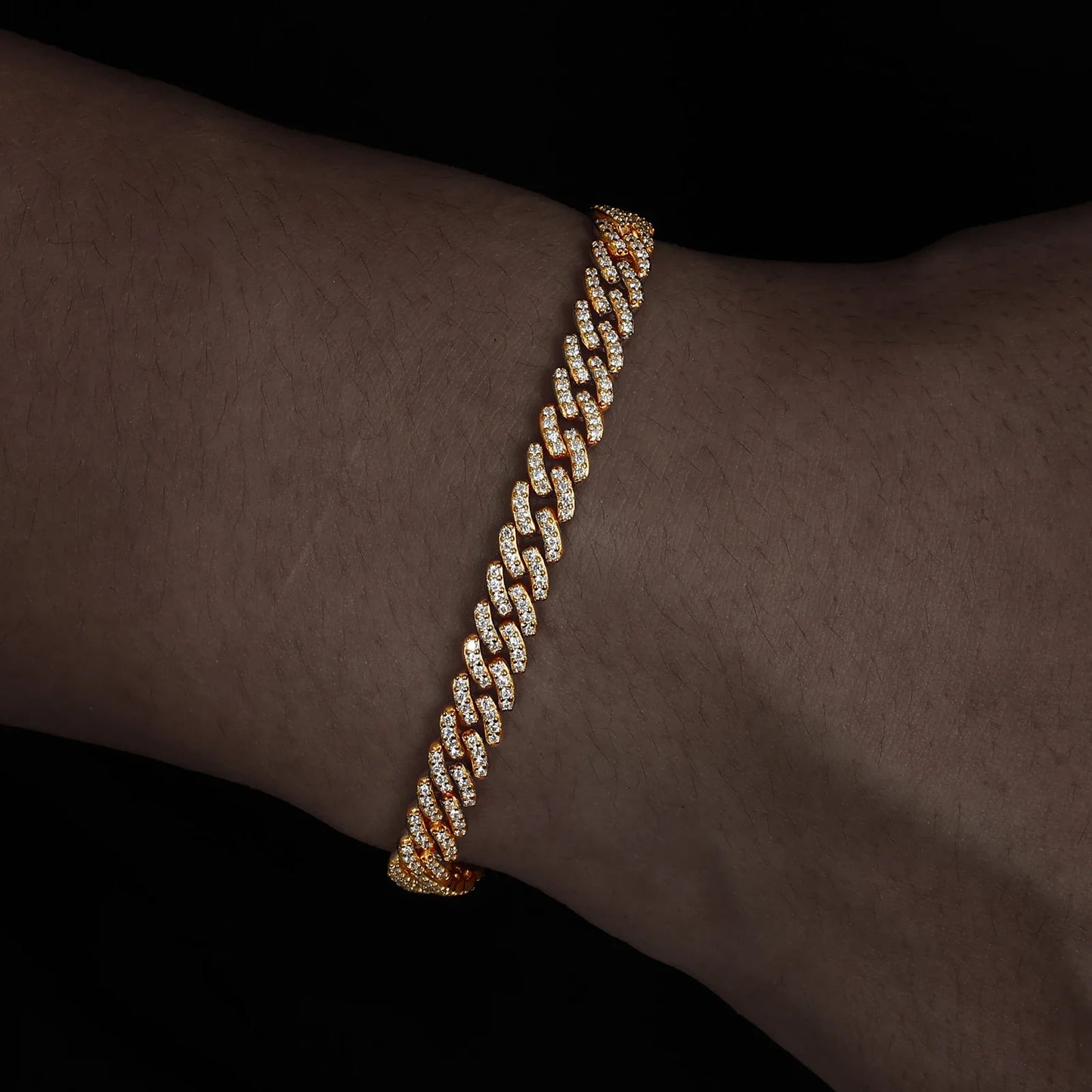 6mm Solid 925 Sterling Silver Miami Cuban Chain Bracelet For Women Men Iced Out Moissanite GRA Certified Hip Hop Jewelry Gifts