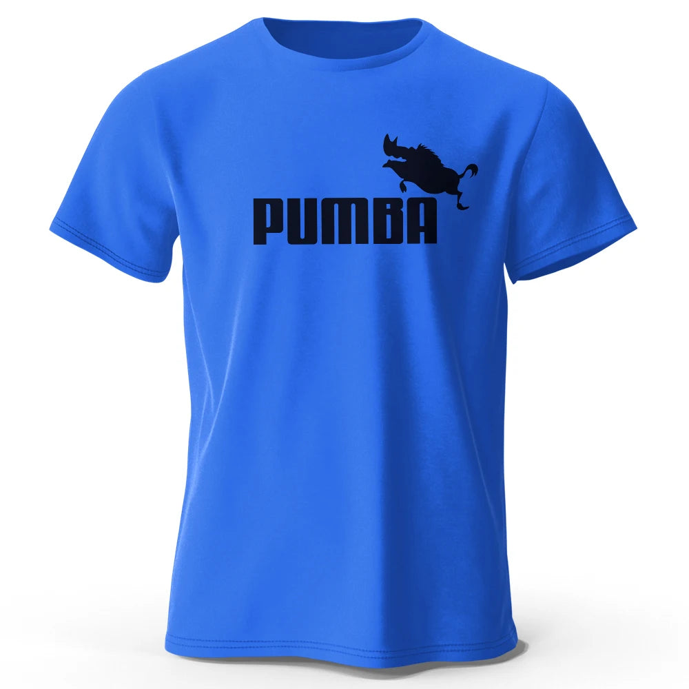 Joke The Pumba Printed Men's T-Shirt 100% Cotton Oversized Funny Graphic Tees for Men Summer Tops