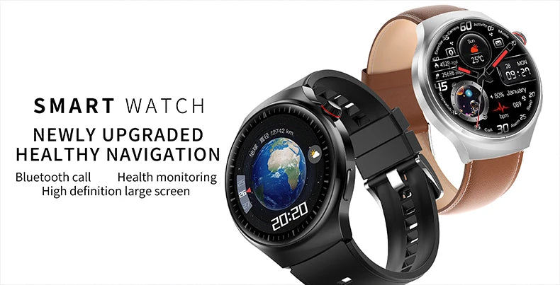 2025 New Smart Watch 6 Pro AMOLED 1.46 inch NFC Heart Rate Monitoring IP68 Bluetooth call Smartwatch Suitable For Android IOS